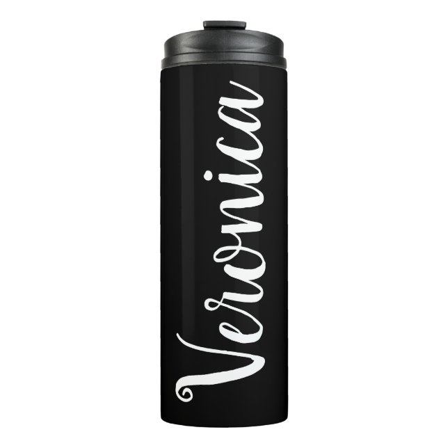 Garrafa Térmica Tumbler Preto Personalizado (Frente)