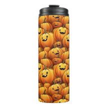 Tumbler sorridente de abóboras