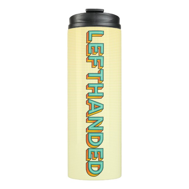 Garrafa Térmica Tumbler Térmico à Esquerda de pop Art (Frente)