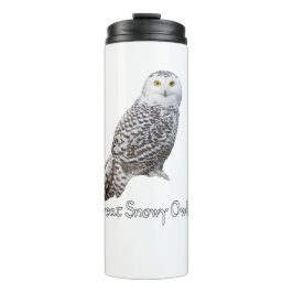 Garrafa Térmica Tumbler Térmico à Prova de Vazamento Snowy Owl