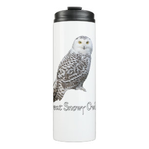 Garrafa Térmica Tumbler Térmico à Prova de Vazamento Snowy Owl