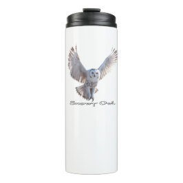 Garrafa Térmica Tumbler Térmico à Prova de Vazamento Snowy Owl