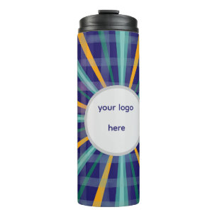 Garrafa Térmica Tumbler Térmico azul impressionante personalizado