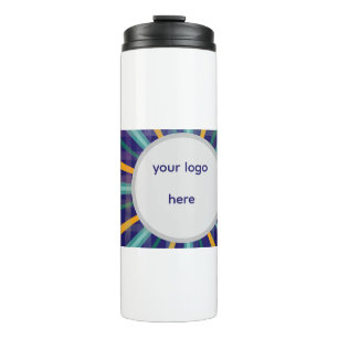 Garrafa Térmica Tumbler térmico azul impressionante personalizado
