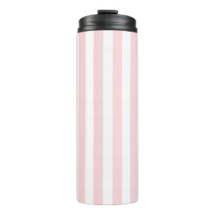 Garrafa Térmica Tumbler Térmico Bebê Rosa e Listra Branca