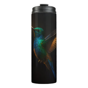 Garrafa Térmica Tumbler Térmico Black 4 Luxe, Beija-flor Voando