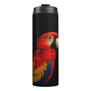 Garrafa Térmica Tumbler Térmico Black 4 Luxe com Papagaio Escarlat