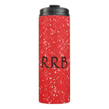 Tumbler térmico branco vermelho personalizado