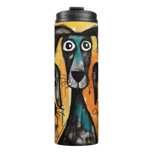 Garrafa Térmica Tumbler Térmico Cachorro Cachorrinho Corações Ver