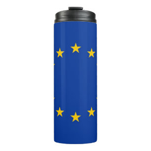 Garrafa Térmica Tumbler térmico com a bandeira de Europa