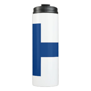 Garrafa Térmica Tumbler térmico com a bandeira de Finlandia