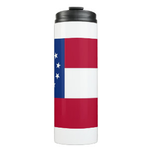 Garrafa Térmica Tumbler térmico com a bandeira de Geórgia, EUA
