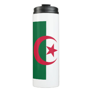 Garrafa Térmica Tumbler térmico com bandeira da Argélia