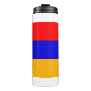 Garrafa Térmica Tumbler térmico com bandeira da Armênia