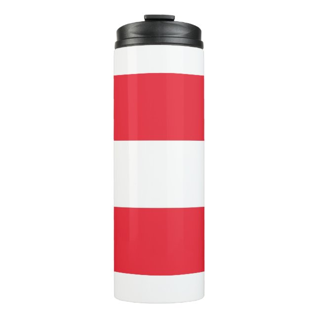 Garrafa Térmica Tumbler térmico com bandeira da Áustria (Frente)