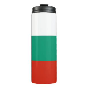 Garrafa Térmica Tumbler térmico com bandeira da Bulgária
