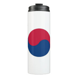 Garrafa Térmica Tumbler térmico com bandeira da Coreia do Sul