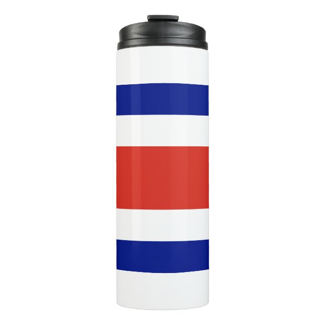 Garrafa Térmica Tumbler térmico com bandeira da Costa Rica (Frente)