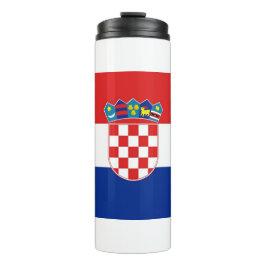 Garrafa Térmica Tumbler térmico com bandeira da Croácia