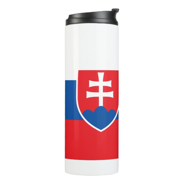 Garrafa Térmica Tumbler térmico com bandeira da Eslováquia (Giro à esquerda)