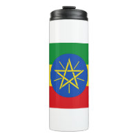Tumbler térmico com bandeira da Etiópia