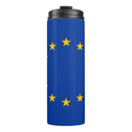 Garrafa Térmica Tumbler térmico com bandeira da Europa