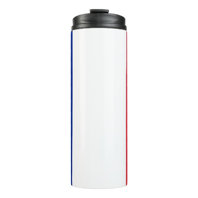 Garrafa Térmica Tumbler térmico com bandeira da França (Frente)