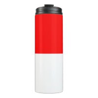 Tumbler térmico com bandeira da Indonésia