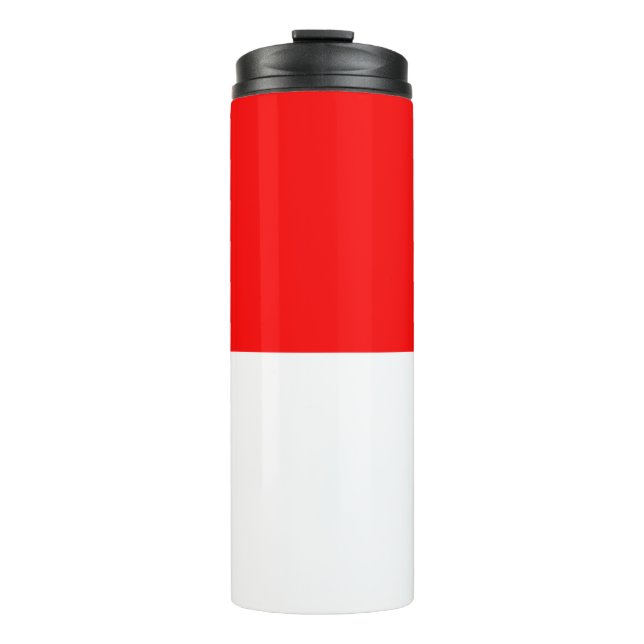 Garrafa Térmica Tumbler térmico com bandeira da Indonésia (Frente)
