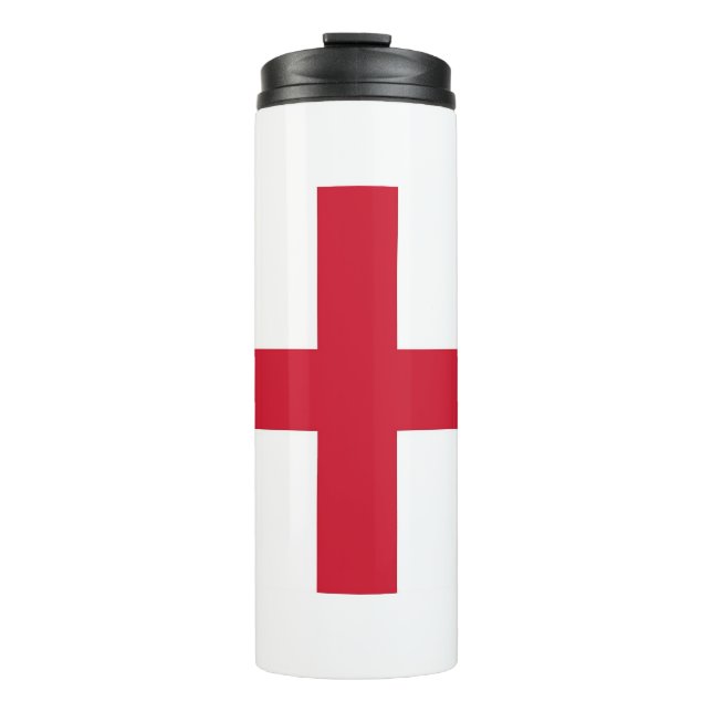 Garrafa Térmica Tumbler térmico com bandeira da Inglaterra (Frente)