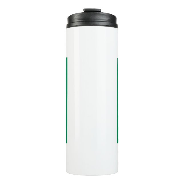 Garrafa Térmica Tumbler térmico com bandeira da Nigéria (Frente)