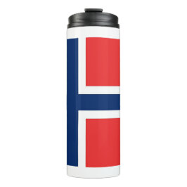 Garrafa Térmica Tumbler térmico com bandeira da Noruega
