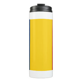 Garrafa Térmica Tumbler térmico com bandeira da Romênia