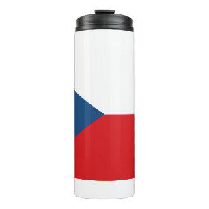 Garrafa Térmica Tumbler térmico com bandeira da Tchechia