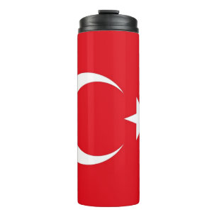 Garrafa Térmica Tumbler térmico com bandeira da Turquia