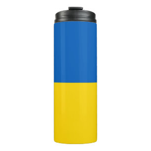 Garrafa Térmica Tumbler térmico com bandeira da Ucrânia