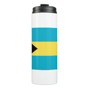 Garrafa Térmica Tumbler térmico com bandeira das Bahamas