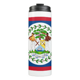 Garrafa Térmica Tumbler térmico com bandeira de Belize