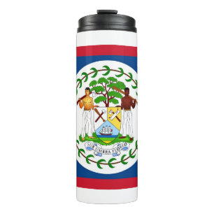 Garrafa Térmica Tumbler térmico com bandeira de Belize