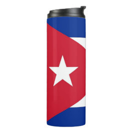 Garrafa Térmica Tumbler térmico com bandeira de Cuba