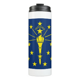 Garrafa Térmica Tumbler térmico com bandeira de Indiana, EUA
