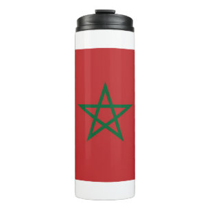 Garrafa Térmica Tumbler térmico com bandeira de Marrocos