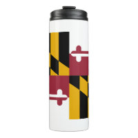 Tumbler térmico com bandeira de Maryland, EUA