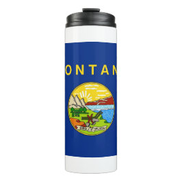 Garrafa Térmica Tumbler térmico com bandeira de Montana, EUA