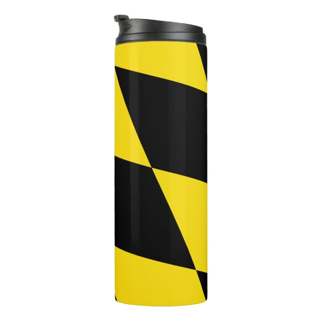Garrafa Térmica Tumbler térmico com bandeira de Munique, Alemanha (Rotação à direita)