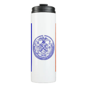 Garrafa Térmica Tumbler térmico com bandeira de Nova Iorque, EUA