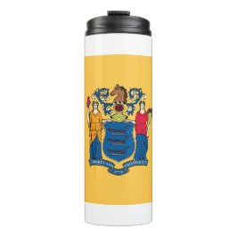 Garrafa Térmica Tumbler térmico com bandeira de Nova Jersey, EUA