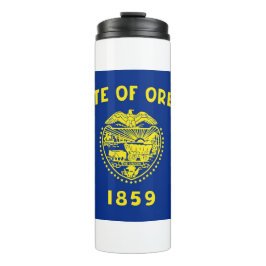 Garrafa Térmica Tumbler térmico com bandeira de Oregon, EUA