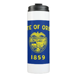 Garrafa Térmica Tumbler térmico com bandeira de Oregon, EUA