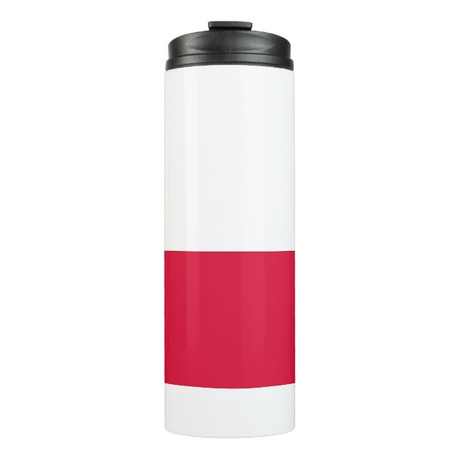 Garrafa Térmica Tumbler térmico com bandeira de Polônia (Frente)